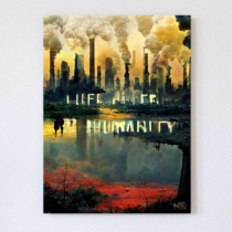 Obraz na plátne „Life After Humanity” 25 x 33 cm