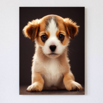 Obraz na plátne „Puppy” 25 x 33 cm