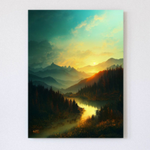 Obraz na plátne „The Forest II.” 25 x 33 cm