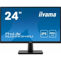 24" iiyama XU2493HSU-B1: IPS, FullHD@75Hz, 250cd/m2, 4ms, VGA, HDMi, DP, USB, černý
