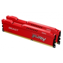 16GB DDR3-1600MHz CL10 Kingston FURY Beast Red, 2x8GB