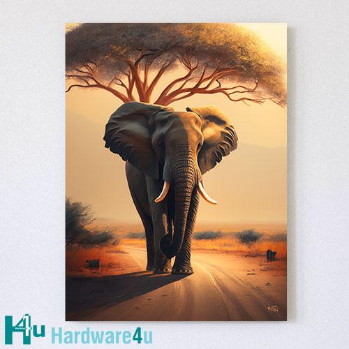 Obraz na plátne „Elephant I.” 25 x 33 cm