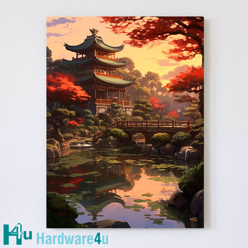 Obraz na plátne „Japanese garden I.” 25 x 33 cm