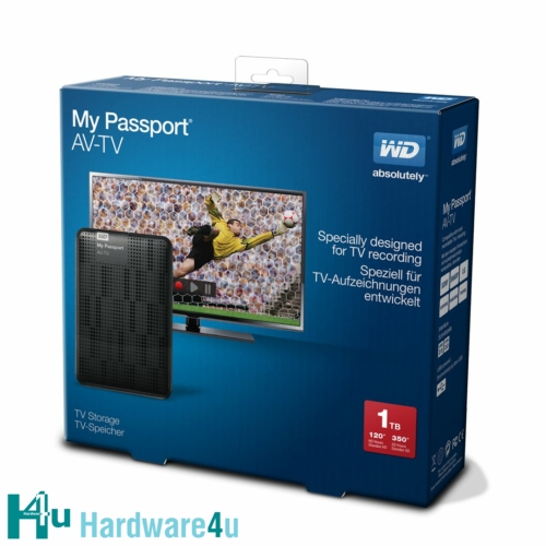 Ext.HDD 2.5" WD My Passport AV-TV 1TB USB3.0 čierna