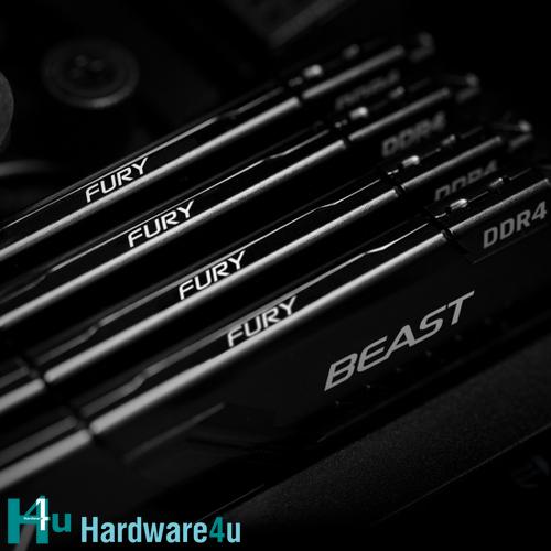 128GB DDR4-3200MHz CL16 Kingston FURY Beast, 4x32GB