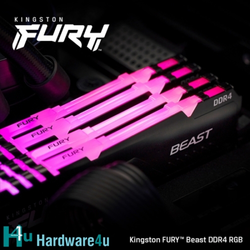 16GB DDR4-2666MHz CL16 Kingston FURY Beast RGB, 2x8GB