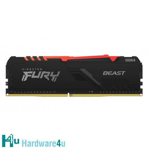 32GB DDR4-2666MHz CL16 1Gx8 Kingston FURY Beast RGB, 2x16GB