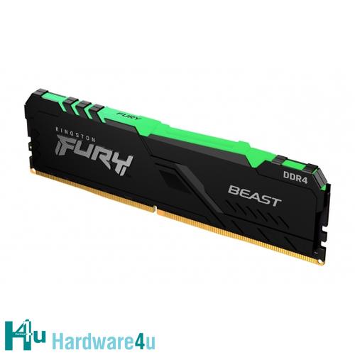 64GB DDR4-2666MHz CL16 Kingston FURY Beast RGB, 4x16GB