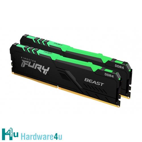 16GB DDR4-3200MHz CL16 Kingston FURY Beast RGB, 2x8GB