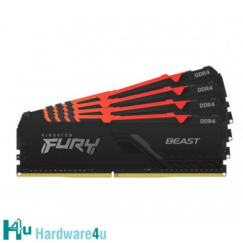 32GB DDR4-3600MHz CL17 Kingston FURY Beast RGB, 4x8GB
