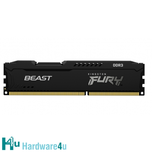 8GB DDR3-1600MHz CL10 Kingston FURY Beast Black, 2x4GB