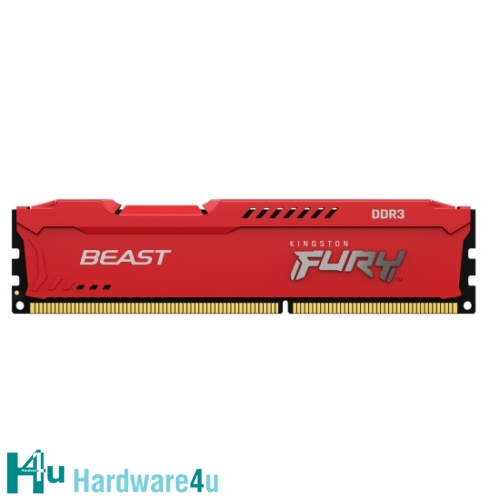 4GB DDR3-1600MHz CL10 Kingston FURY Beast Red