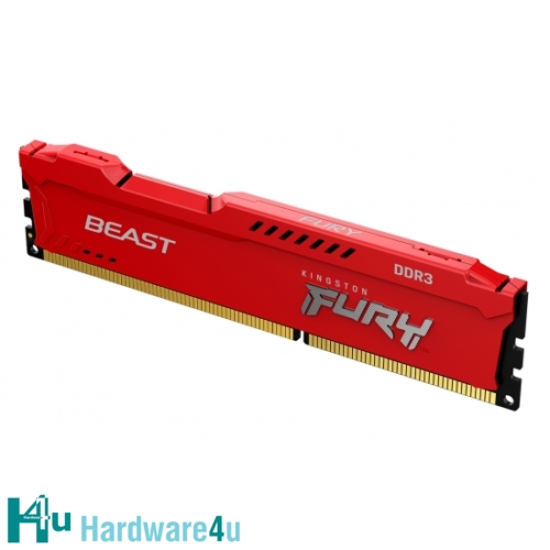 4GB DDR3-1600MHz CL10 Kingston FURY Beast Red