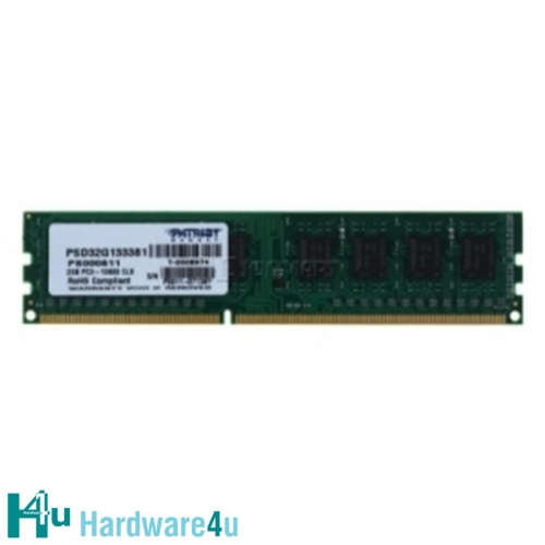 4GB DDR3-1333MHz PATRIOT CL9 DR pro upgrady
