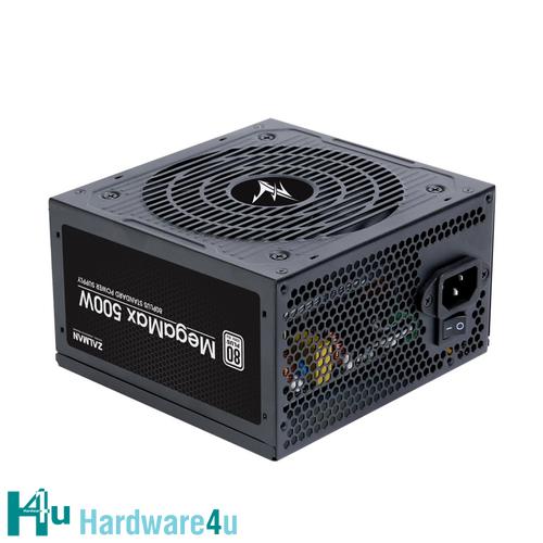 Zdroj Zalman ZM500-TXII MegaMax 500W, 80 PLUS Standard 230V EU, ATX12V 2.3, aPFC 98%, 12cm fan, ErP
